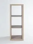 Стеллаж Фора, 3 полки, 112х42х38 см, дуб беленый | изображение 4