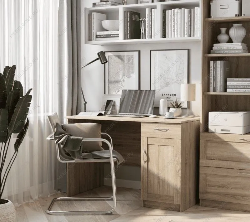 КАСТОР (KULLEN) стол письменный ИКЕА / IKEA 116х65 сонома | изображение 4