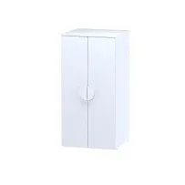 Шкаф распашной Пикси, с двумя дверьми и тремя полками 60х57х120, белый (робкий подснежник)