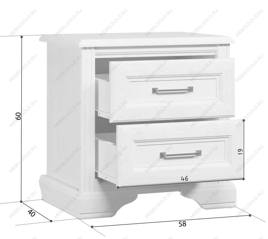 Тумба прикроватная Стилиус KOM2S (Лиственница сибирская) | изображение 4