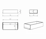 Ящик выдвижной к шкафу МАКС, 68х36х16 см, дуб венге, черно-коричневый | изображение 8