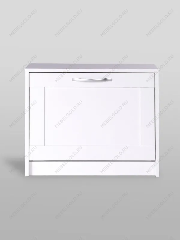 Обувница Сириус с 1 откидным ящиком, 60 х 25 х 49 см, ЛДСП, белая | изображение 4