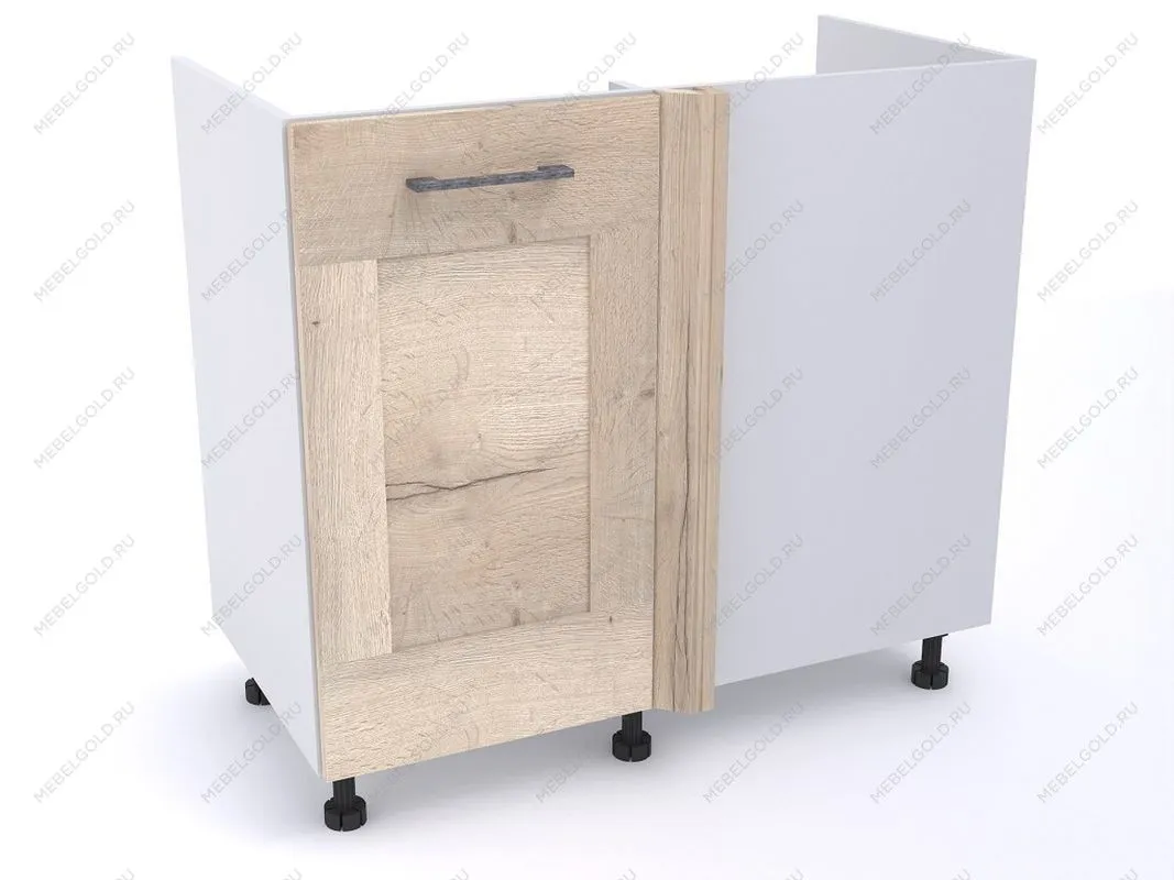 Стол под мойку угловой СМУ-100 левый, Дублин (900*470*820) Дуб галифакс белый, 21614