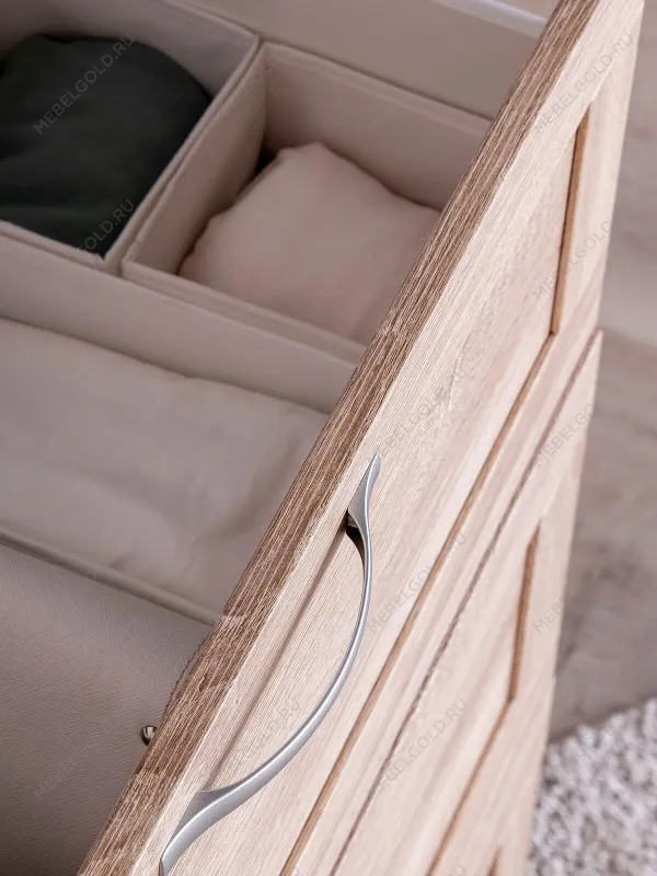 Тумба Сириус, 2 двери со стеклом и 3 ящика, 156х41х95 см, дуб сонома | изображение 6