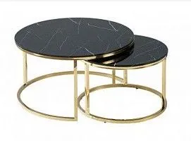 Черный мрамор/золотой