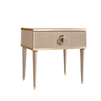 Тумба прикроватная Римини СОЛО (Латте/Золото) РМТП-1(s)