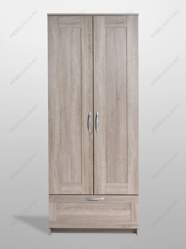 Шкаф Сириус узкий, с выдвижной вешалкой, 2 двери и 1 ящик, 78х41х190 см, дуб сонома | изображение 10