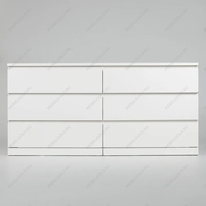 Комод Варма, 6 ящиков, горизонтальный, 160х78х40 см, эмаль белая | изображение 9