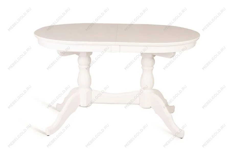 Стол обеденный Овальный-1300 (белая эмаль)