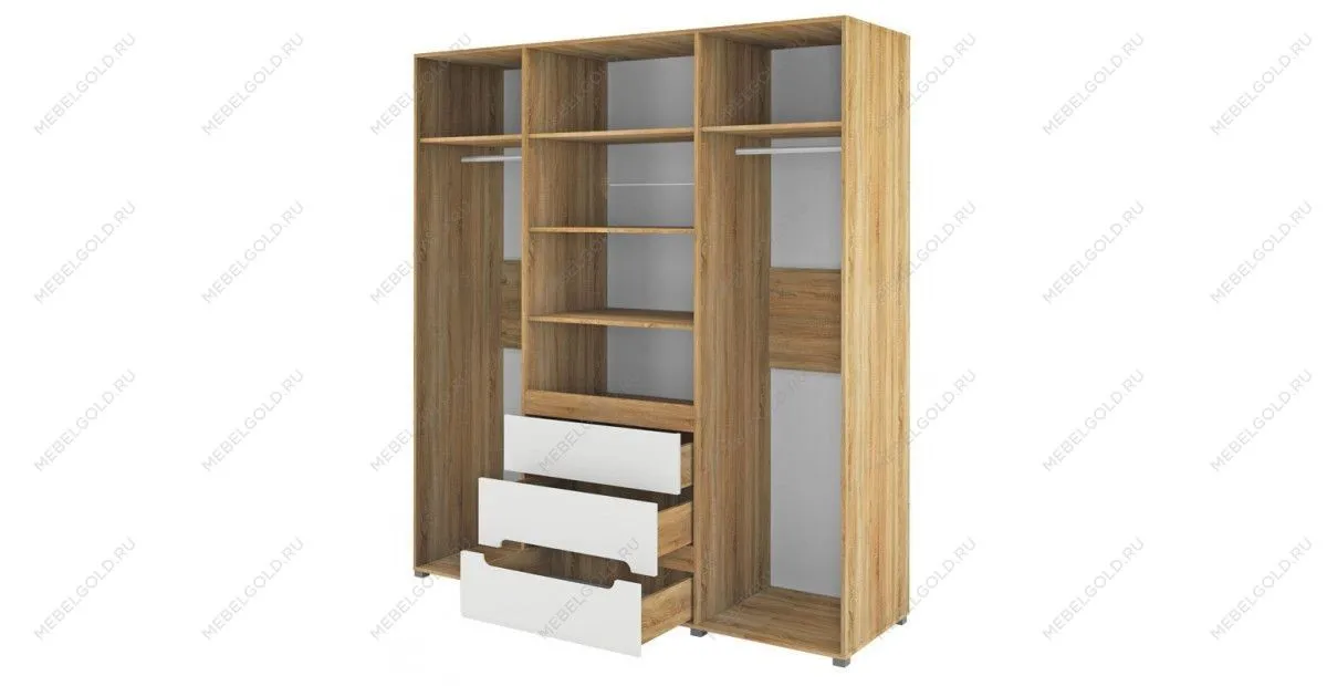 Четырехдверный шкаф для одежды Леонардо МН-026-09 | изображение 1