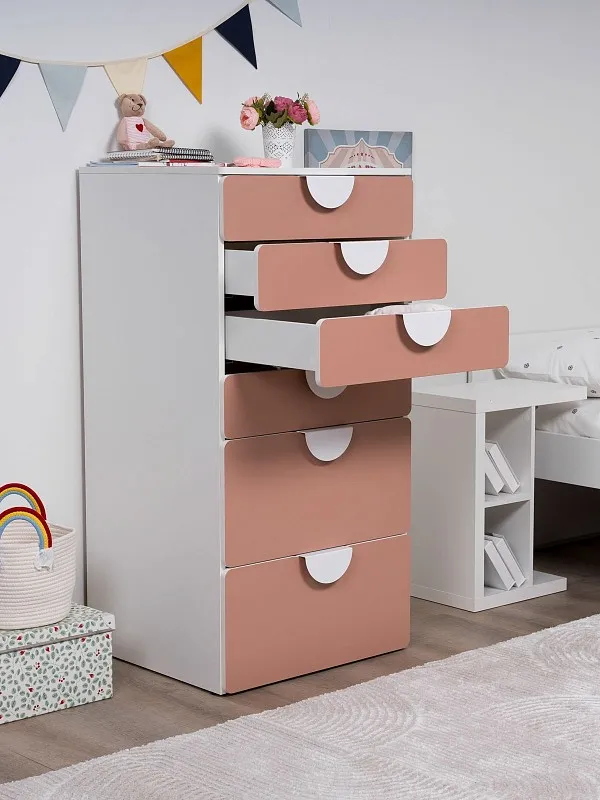 Комод Пикси, 6 ящиков 60x57x120, мечтательный пион | изображение 3