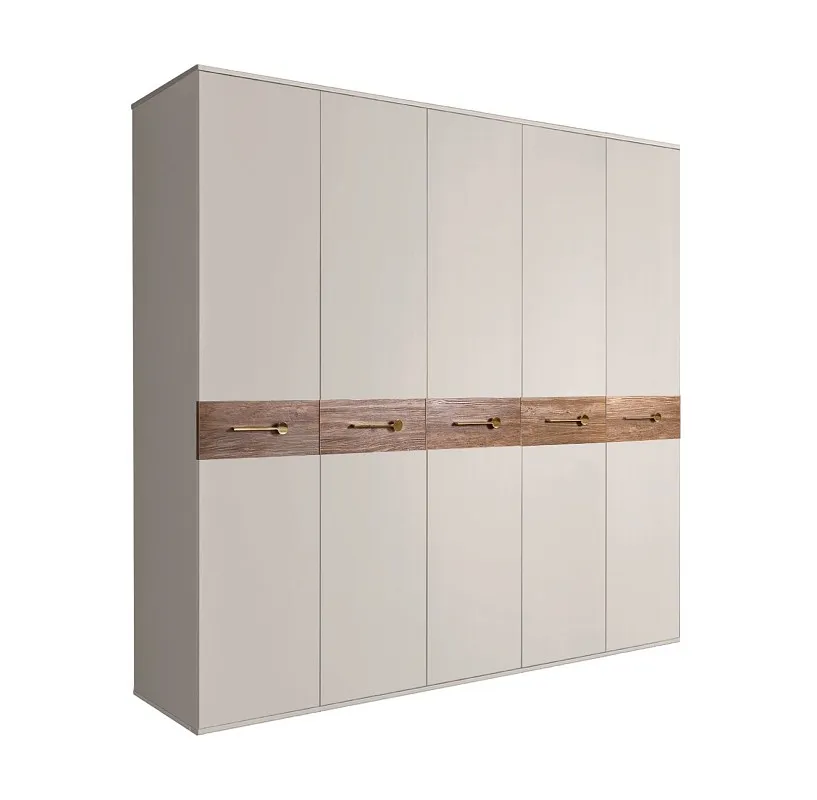 Шкаф 5-ти дв. Bogemia Wood Wo (Шелк/Золото) БМШ2/5(Wo)