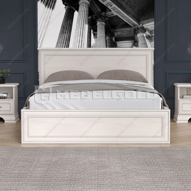 Центральный склад - Кровать Тиффани 140 вудлайн кремовый | изображение 1