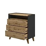 Бельевой комод Сканди МН-036-17 Графит | изображение 1