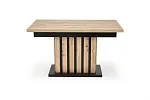 Стол обеденный Halmar LAMELLO 160 раскладной (дуб артизан/черный) | изображение 1