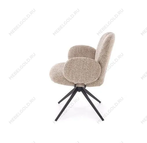 Стул кухонный Halmar K568 поворотный (темно-бежевый/черный) | изображение 2