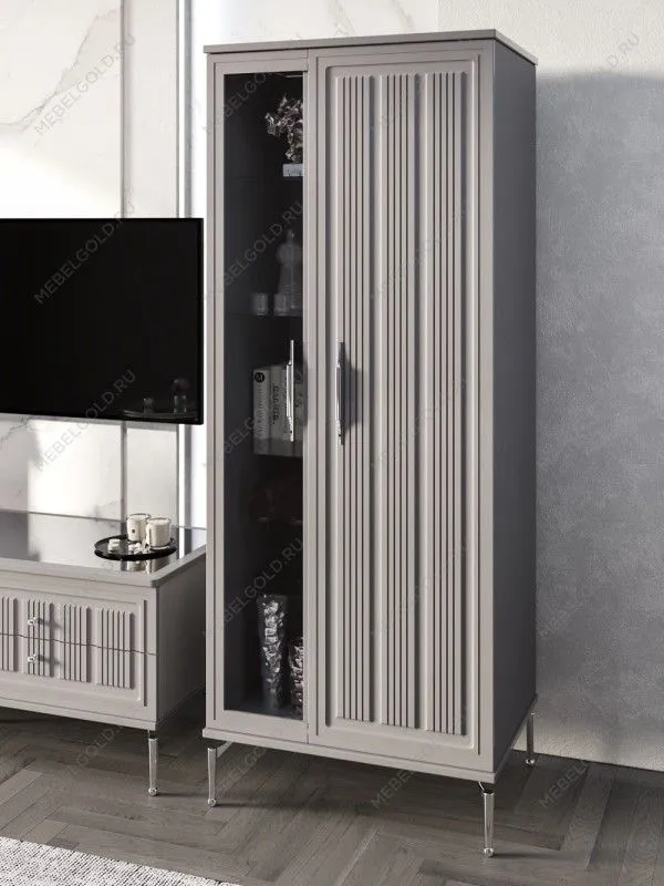 Витрина Замира 2-ств высокая серый | изображение 2