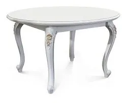 м. Марьина Роща - Стол Натали круглый белый глянец