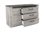 Комод, Денвер (1300*435*750) Риббек серый, 11703 | изображение 1