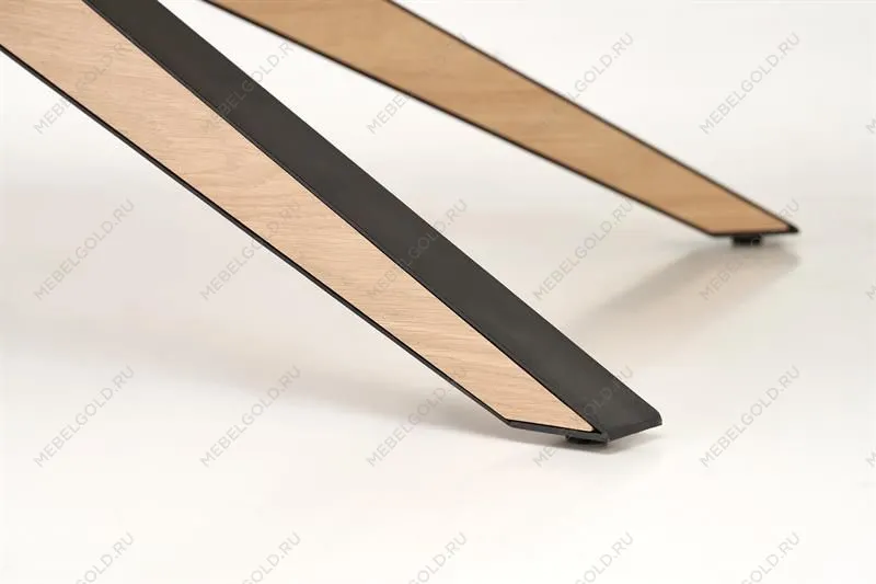 Стол обеденный Halmar JAMES 160 (натуральный/черный/натуральный) | изображение 5