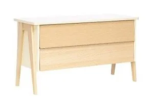 Комод Сканди 2 ящ. (Натуральное дерево/дуб шампань)