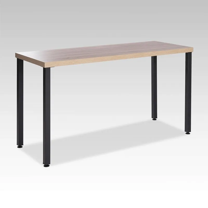 Стол письменный Ингар, 140х75х55 см, черный, столешница дуб беленый