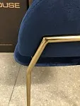 м. Марьина Роща - Стул Пиза темно-синий бархат ножки матовое золото | изображение 6