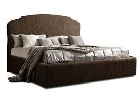 Кровать Римини 1,4 м, с подъемным механизмом (шоколад), РМКР140-2[3], стеганые царги