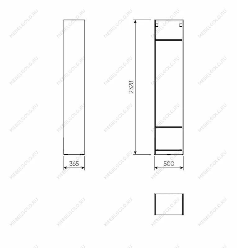 Модуль гардероба МАКС, 50х36х233 см, серый | изображение 2