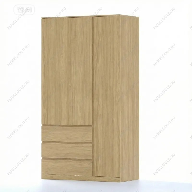 Варма Стор 123 шкаф распашной 222х123х57, дуб скандинавский