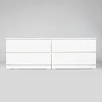 Комод Варма, 4 ящика, горизонтальный, 160х54х40 см, эмаль белая | изображение 7