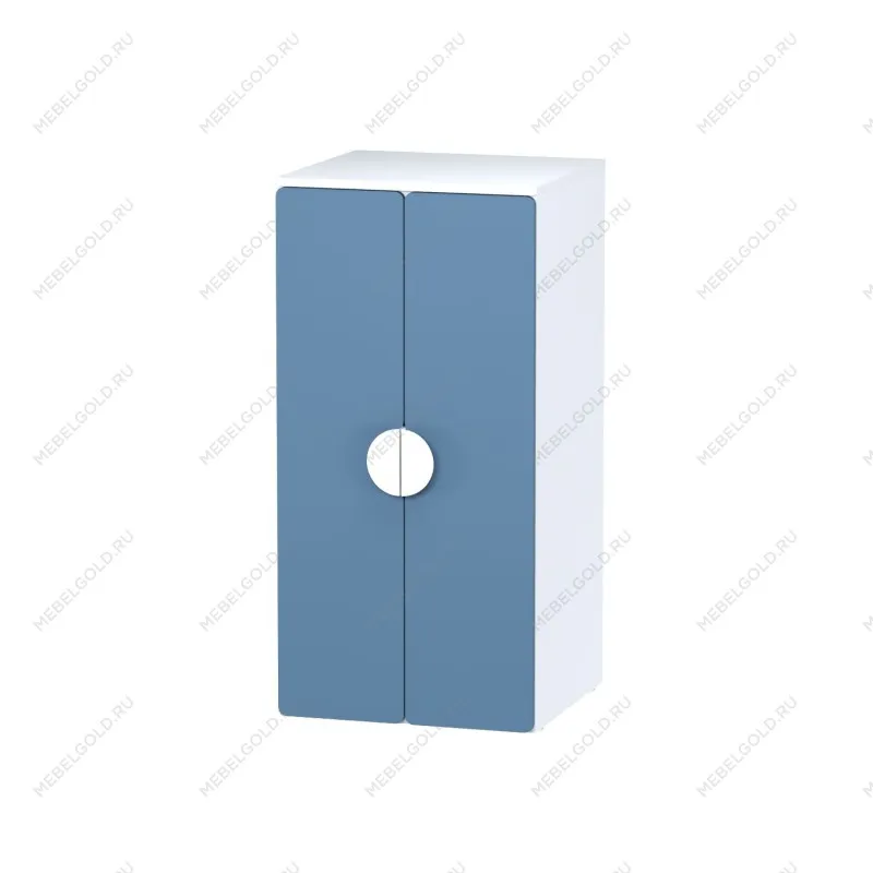 Шкаф распашной Пикси, с двумя дверьми и тремя полками 60х57х120, озорной василек
