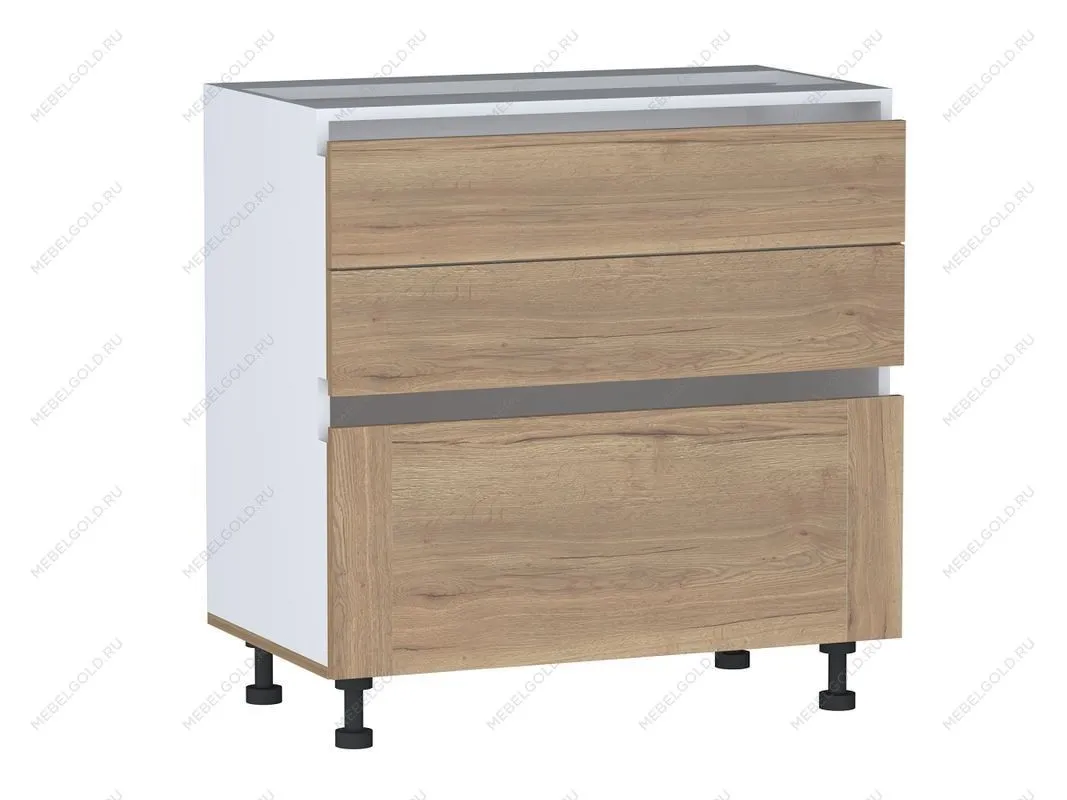 Стол с ящиками СЯ-80 NEW, Сити (800*470*820) Дуб Галифакс натуральный, 20848