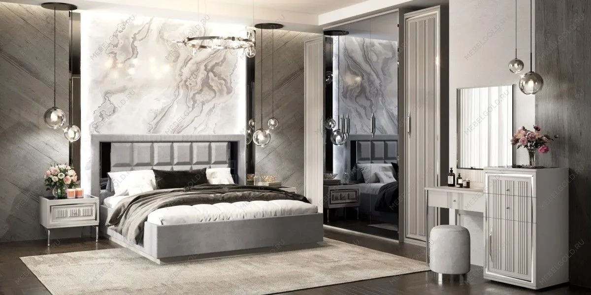 Кровать Замира 180x200 см серый камень | изображение 4