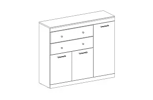 Тумба Джаггер 3D2S - Выставка Лобня