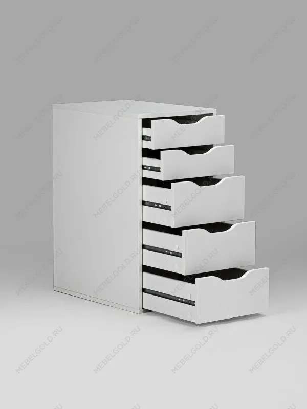 Комод Ингар, 5 ящиков, 36x71x53 см, белый | изображение 7