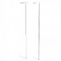 Натали стоевая к шкафу левая белый глянец