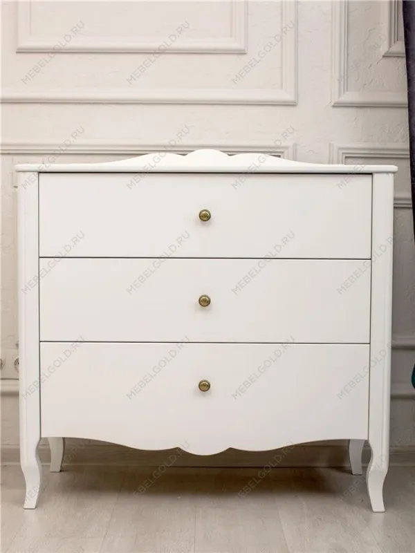 Комод Версаль 3 ящика (белый)