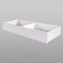 Ящик выкатной для кроватей СИРИУС, 138х60х20 см, белый