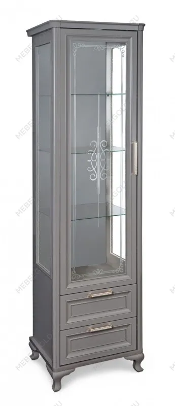 Витрина Мокко 1-ств серый камень - Выставка Балашиха