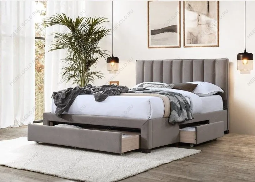 Кровать Halmar GRACE (бежевый) 160/200