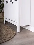 Обувница Сага с 2 откидными ящиками 92х122 белая | изображение 5