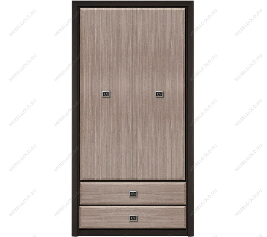 Шкаф платяной Коен SZF 2D2S Венге/Штрокс (NEW)