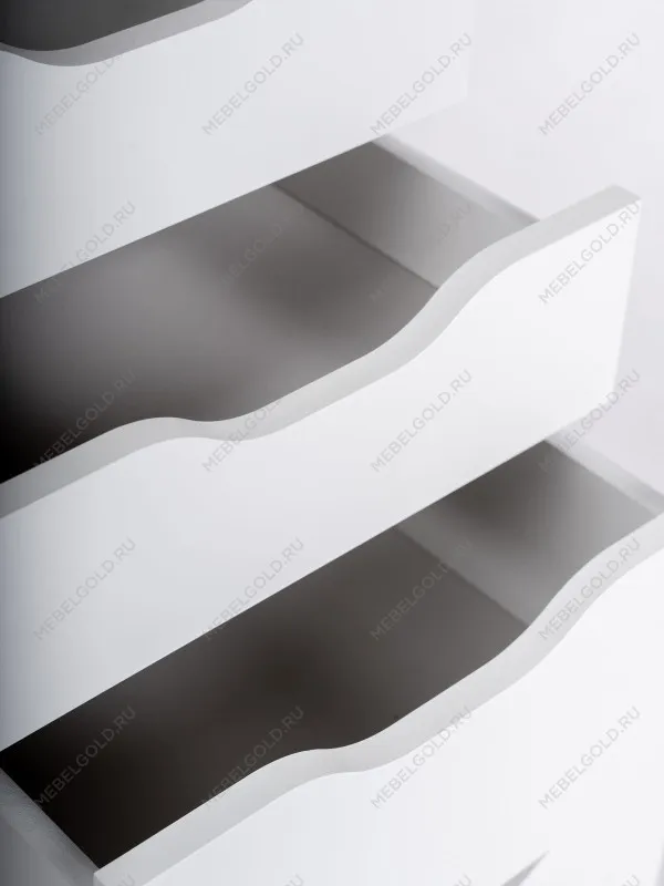 Стол письменный Ингар, 16 ящиков, 140х106х55 см, белый | изображение 11