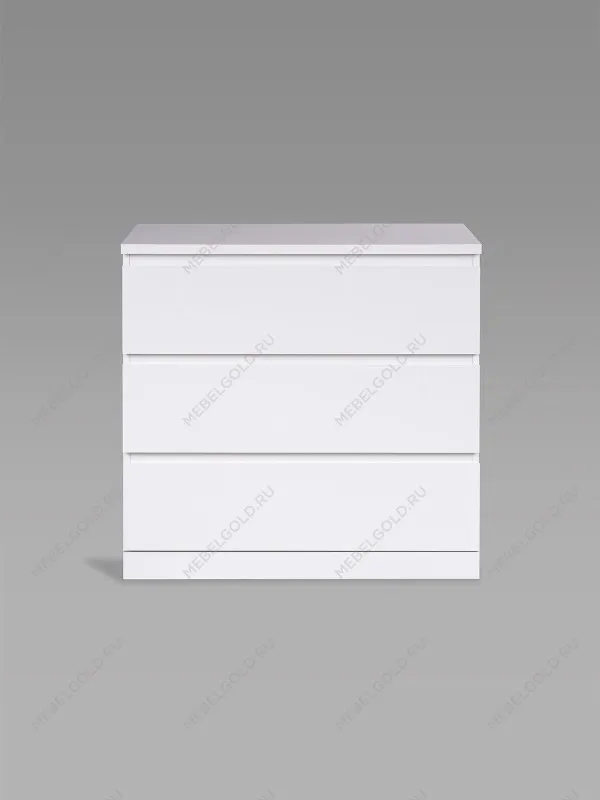 Комод Варма Прайм, 3 ящика, 80х77х48 см, эмаль, белый | изображение 6