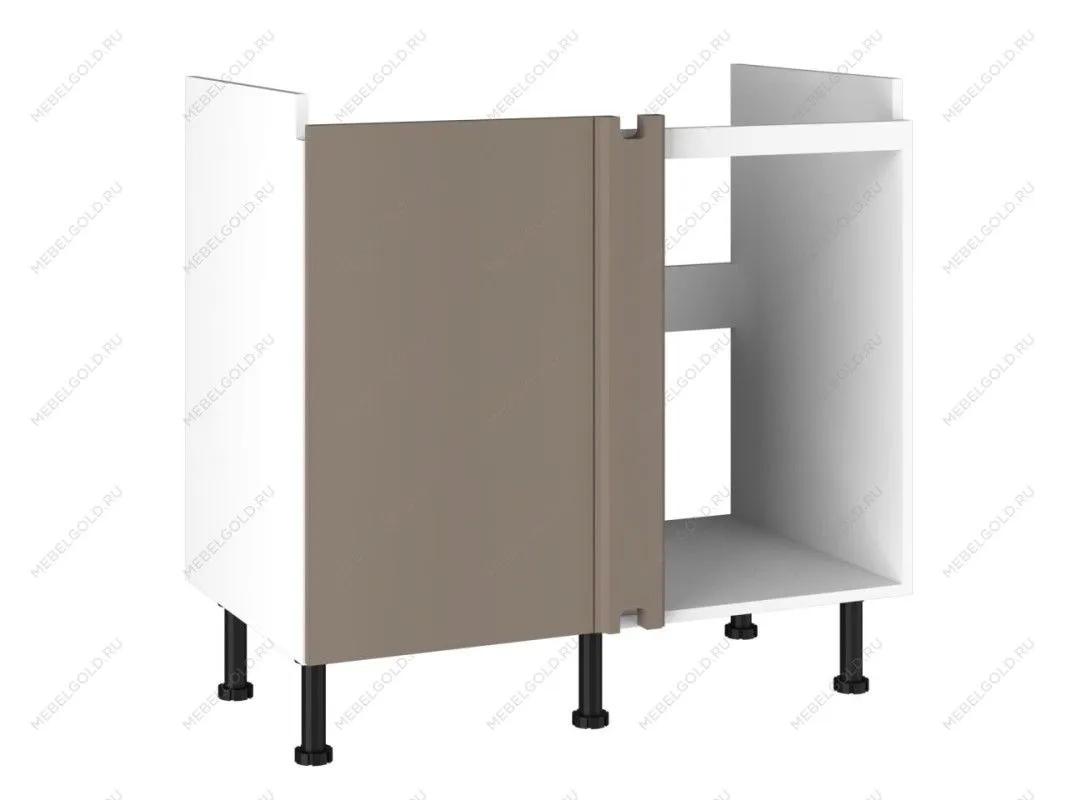 Стол под мойку угловой СМУ-100, Виста (900*534*870) Мокко, 25503