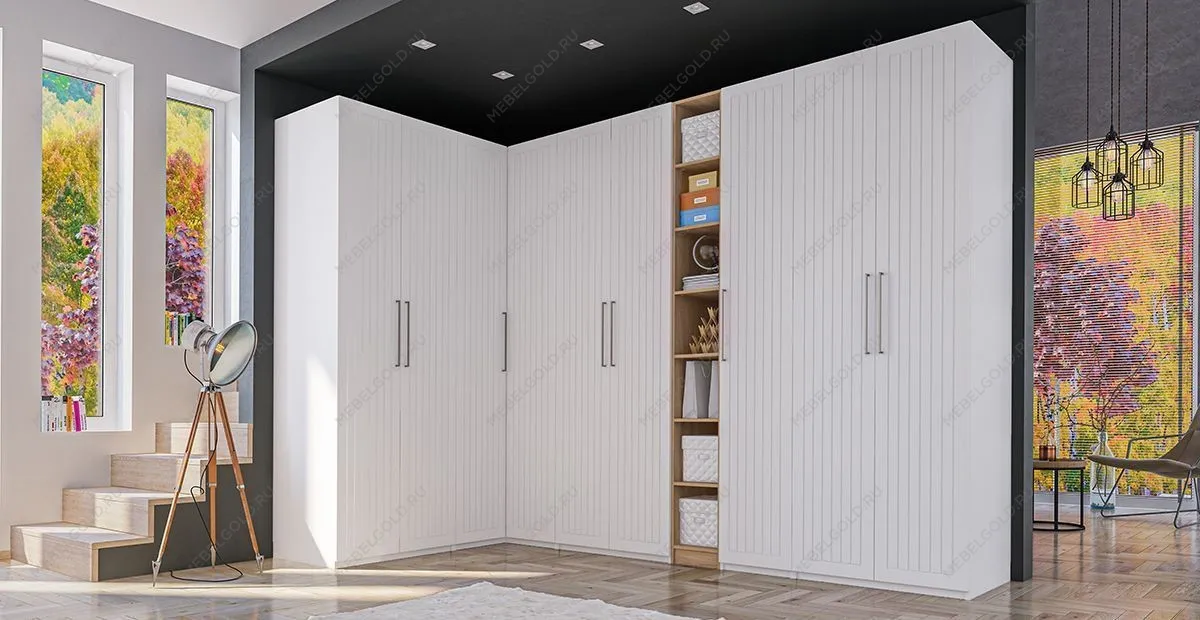 Шкаф Отис МН-039-06 П7 с фасадом МДФ (белый) | изображение 2