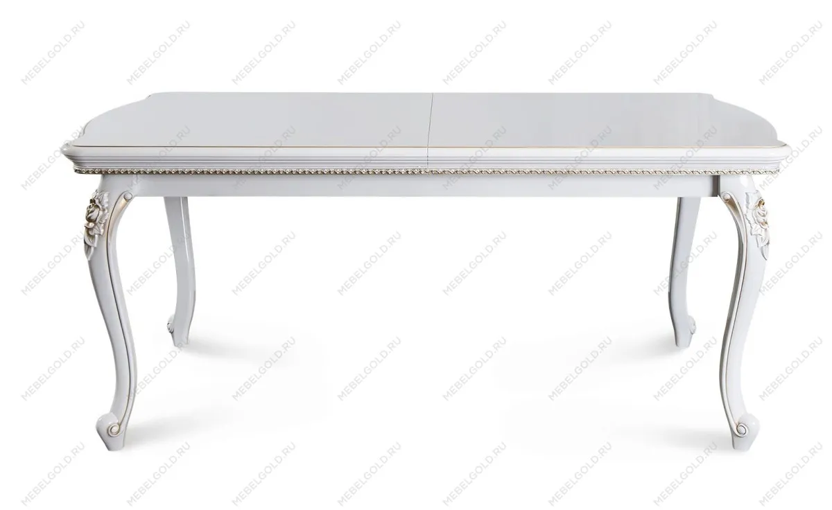 Стол Натали прямоугольный белый глянец | изображение 2
