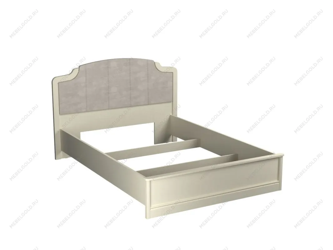 Кровать (каркас) Люкс 1400, Сиена (1594*2110*1090) Береза бежевая, 12345 | изображение 1