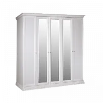 Шкаф 5-и дв. для платья и белья (3 зеркала) Амели дуб АМШ1/5